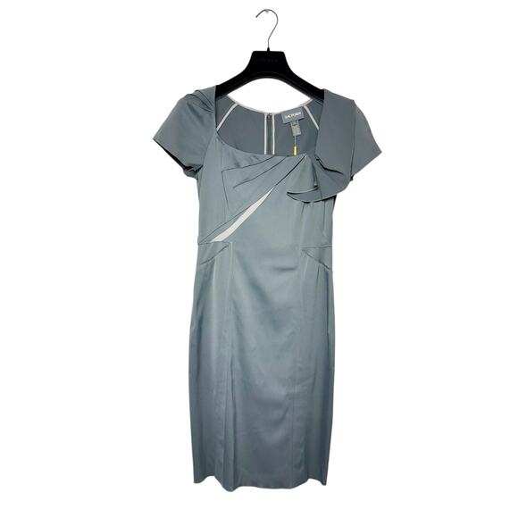 Zac Posen NWT Vintage Gray Sheath Dress Size 2 - Picture 3 of 10